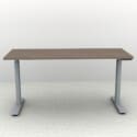 60" x 24" Height Adjustable Desk - Silver Base - Thumbnail Image 6