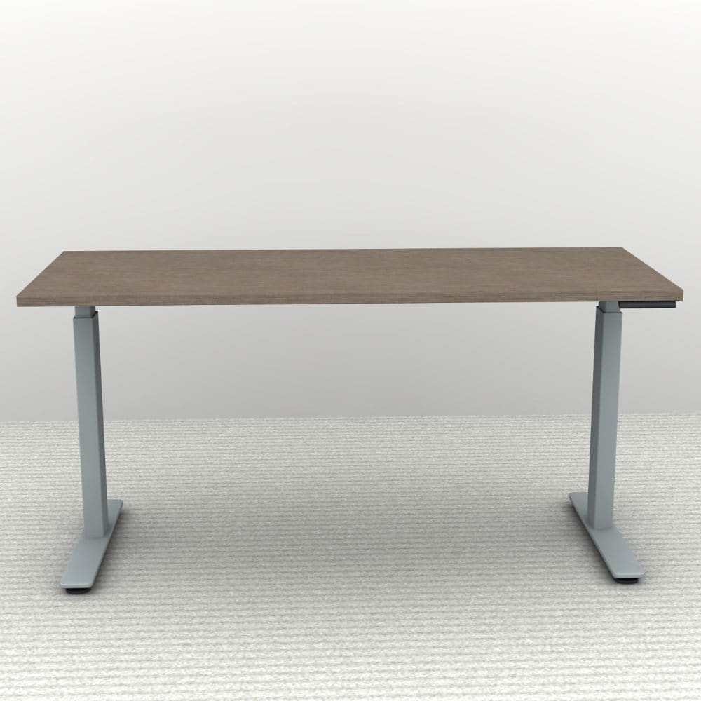 60" x 24" Height Adjustable Desk - Silver Base - Image 6