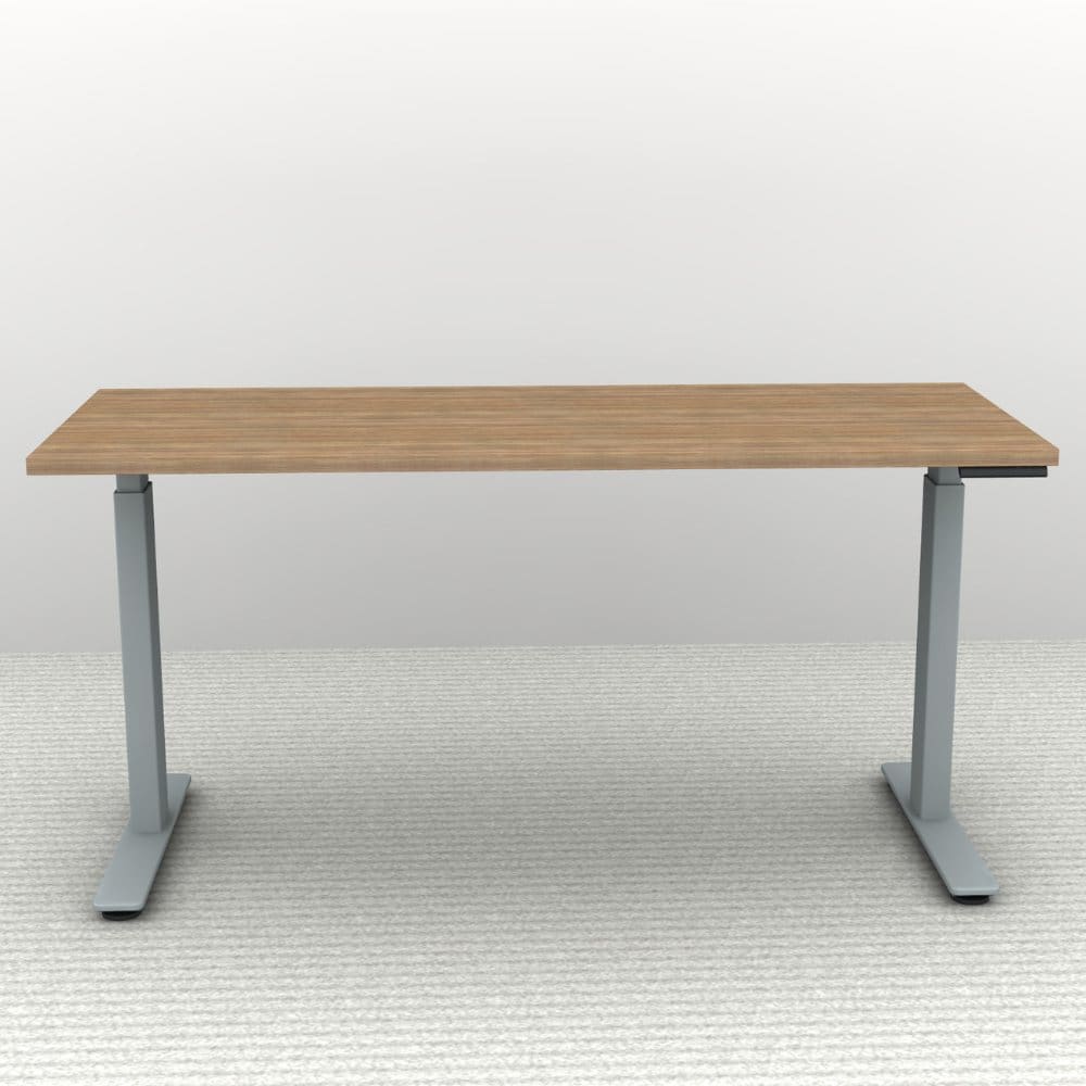 60" x 24" Height Adjustable Desk - Silver Base - Image 2