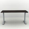 60" x 24" Height Adjustable Desk - Silver Base - Thumbnail Image 3