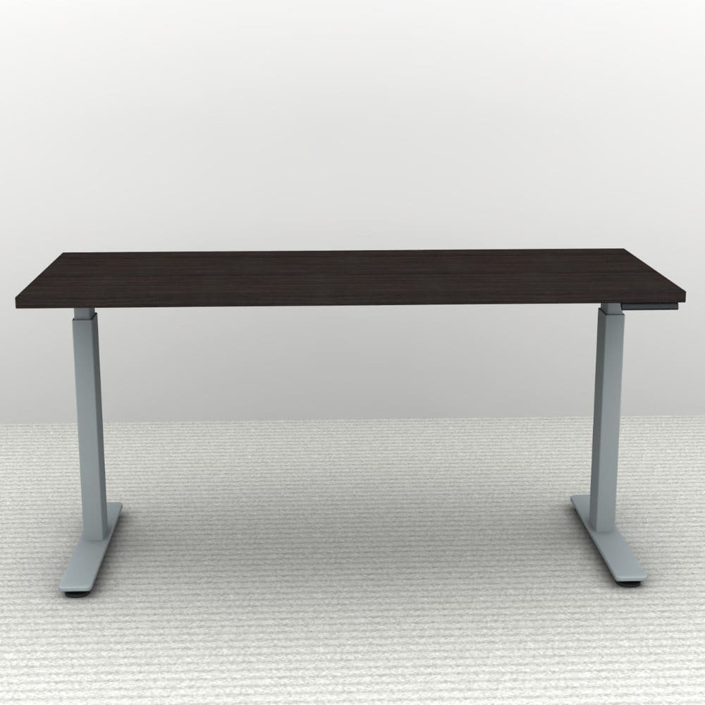 60" x 24" Height Adjustable Desk - Silver Base - Image 3