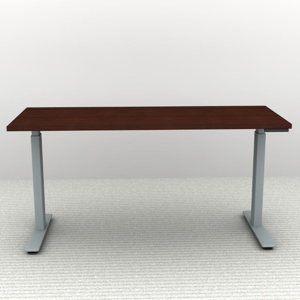 60" x 24" Height Adjustable Desk - Silver Base - Image 4