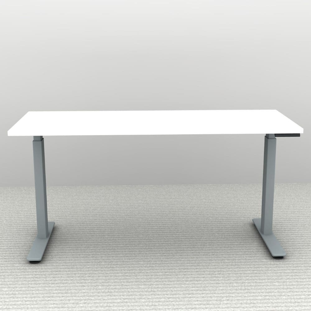 60" x 24" Height Adjustable Desk - Silver Base - Image 5
