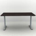 60" x 30" Height Adjustable Desk - Silver Base - Thumbnail Image 3