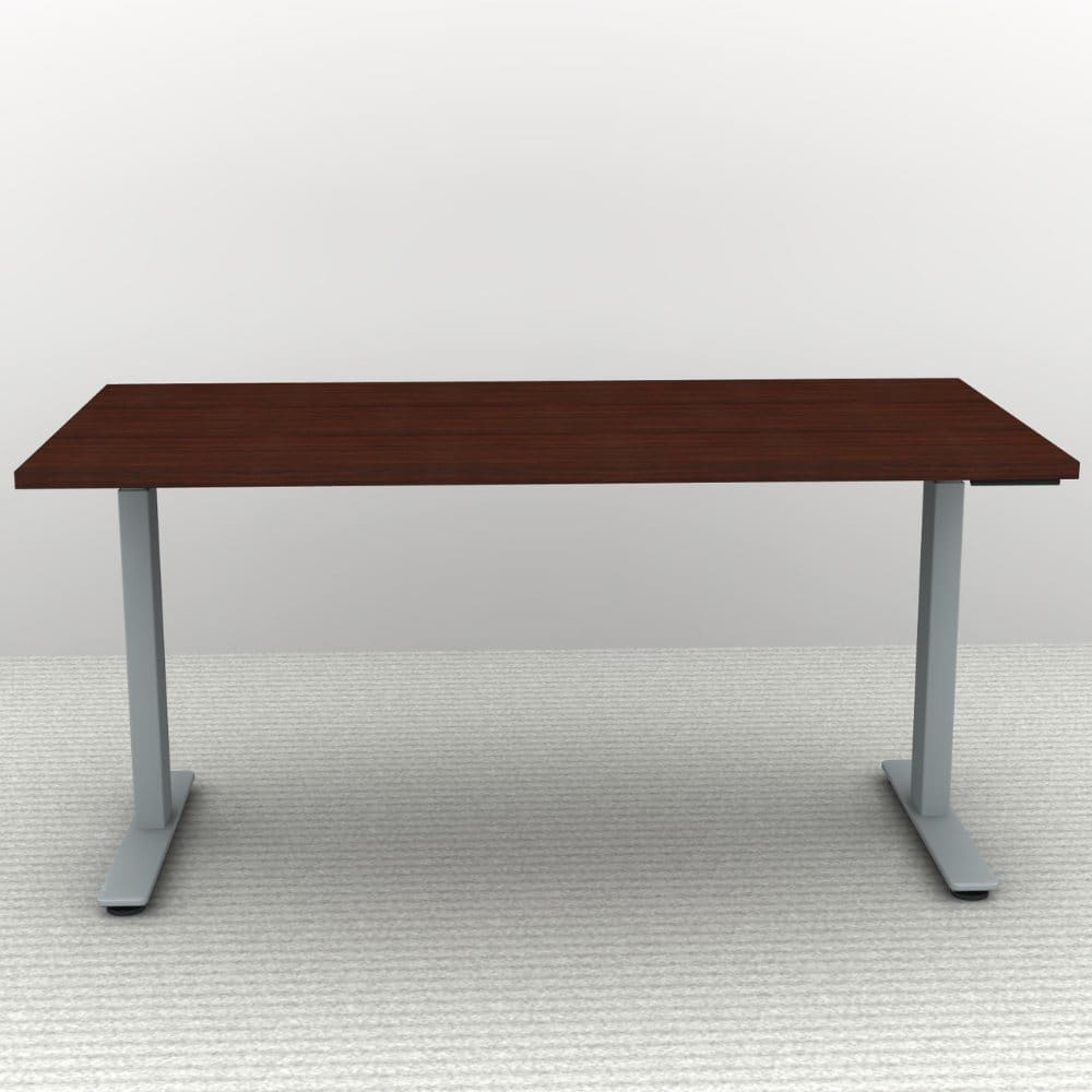 60" x 30" Height Adjustable Desk - Silver Base - Image 2