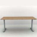 71" x 30" Height Adjustable Desk - Silver Base - Thumbnail Image 2