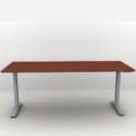 71" x 30" Height Adjustable Desk - Silver Base - Thumbnail Image 5