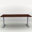 71" x 30" Height Adjustable Desk - Silver Base - Thumbnail Image 6
