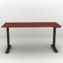 60" x 24" Height Adjustable Desk - Black Base - Thumbnail Image 4