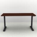 60" x 24" Height Adjustable Desk - Black Base - Thumbnail Image 2