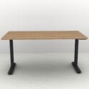 60" x 30" Height Adjustable Desk - Black Base - Thumbnail Image 2