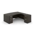 72" L-Shaped Bow Front Desk with Curved Laminated Modesty Panel - Thumbnail Image 4