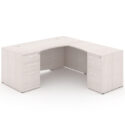 66" L-Shaped Rectangular Desk with Laminated Modesty Panel - Thumbnail Image 1
