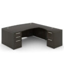 66" L-Shaped Rectangular Desk with Laminated Modesty Panel - Thumbnail Image 2