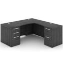 66" L-Shaped Rectangular Desk with Laminated Modesty Panel - Thumbnail Image 3