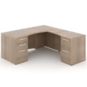 66" L-Shaped Rectangular Desk with Laminated Modesty Panel - Thumbnail Image 5