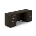 72″ x 24″ Rectangular Desk with Modesty and Double Full Pedestals - Thumbnail Image 1