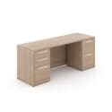 72″ x 24″ Rectangular Desk with Modesty and Double Full Pedestals - Thumbnail Image 4