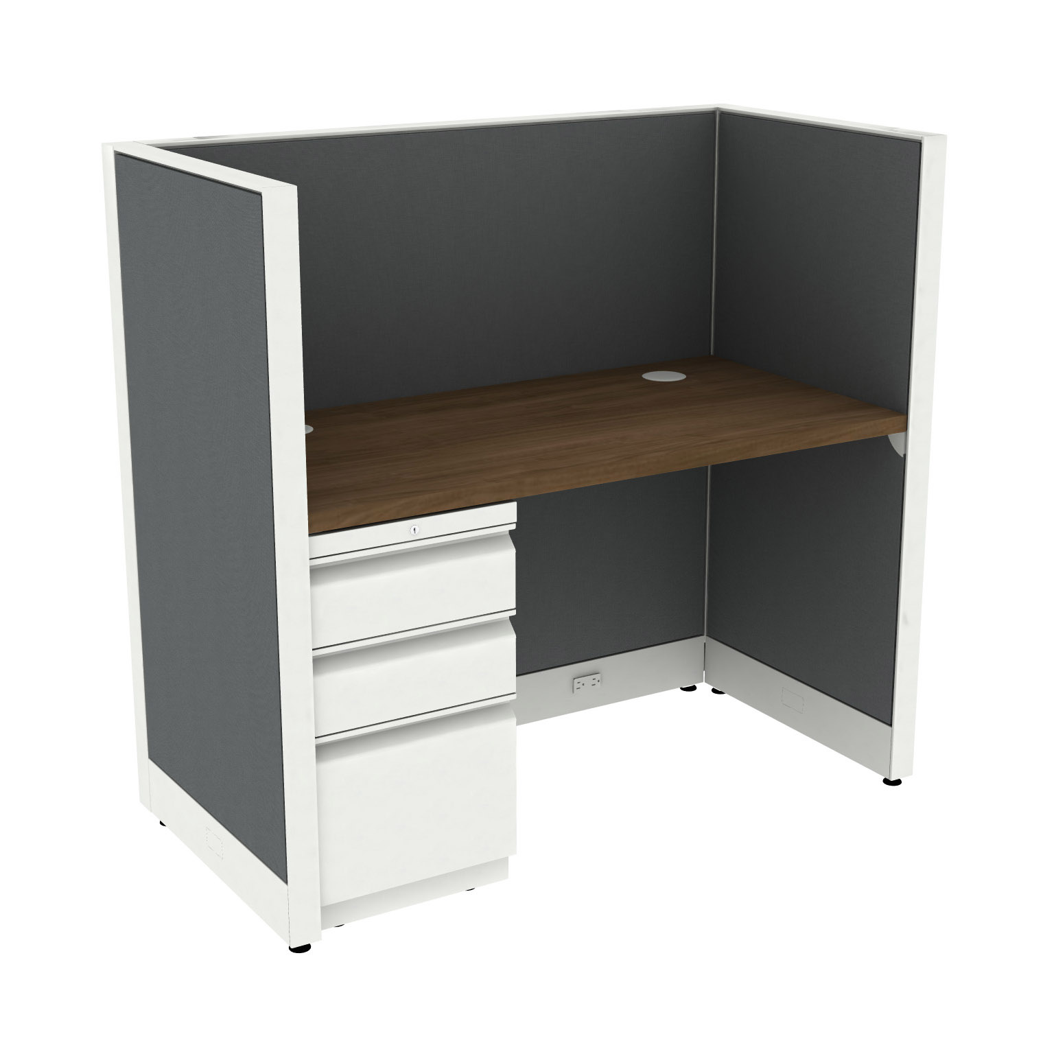 48" x 24" Cubicle Workstation 50"H Panel - Image 1