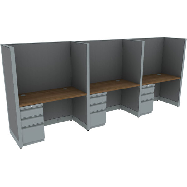 48" x 24" Cubicle Workstation 65"H Panel (Cluster of 3)