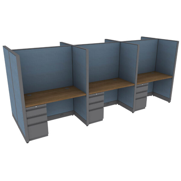 48" x 24" Cubicle Workstation 65"H Panel (Cluster of 6)