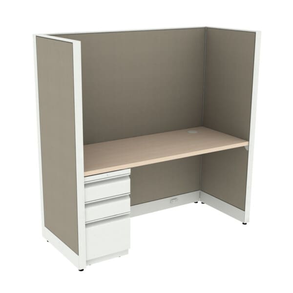 60" x 24" Cubicle Workstation 65"H Panel