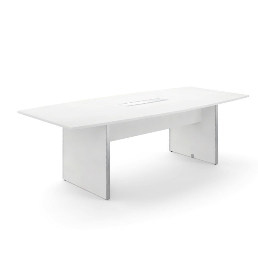 8' Boat Shaped Conference Table (42"D) - Image 1