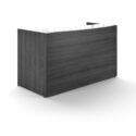 72" x 30" Reception Desk with Glass Transaction Top - Thumbnail Image 2