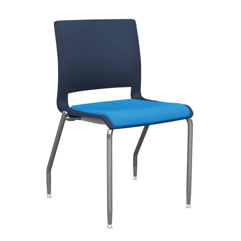 Rio Four Leg Upholstered Seat Armless - Image 1