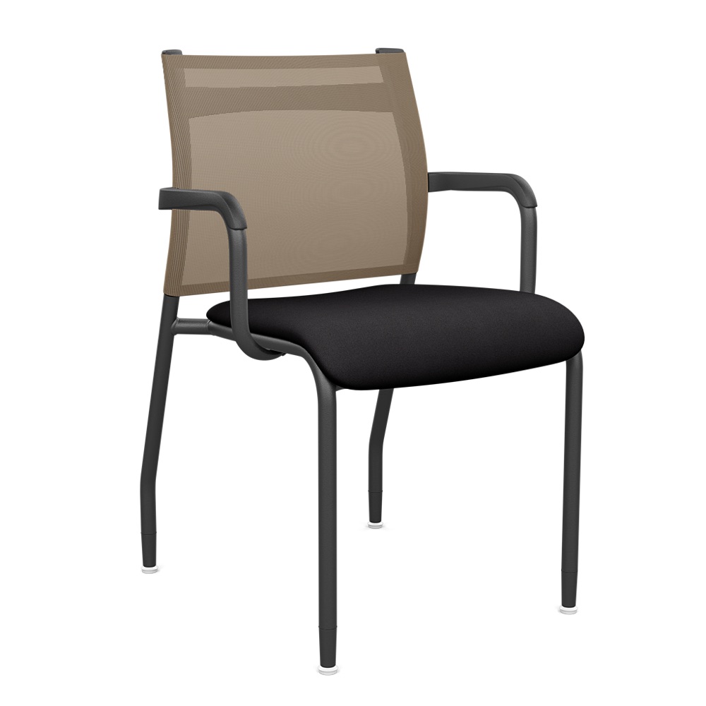 Wit Side Chair Mesh Fixed Arms - Image 1