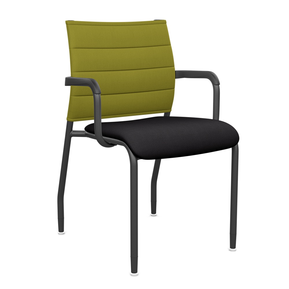 Wit Side Chair Thintex Vinyl Fixed Arms - Image 1