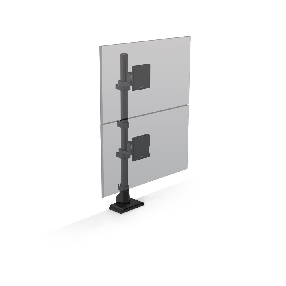 E5 One Over One Static Pole Monitor Arm - Image 1