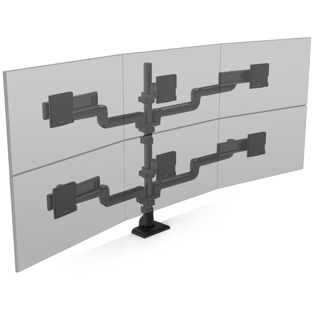 E5 Three Over Three Static Pole Monitor Arm - Image 1